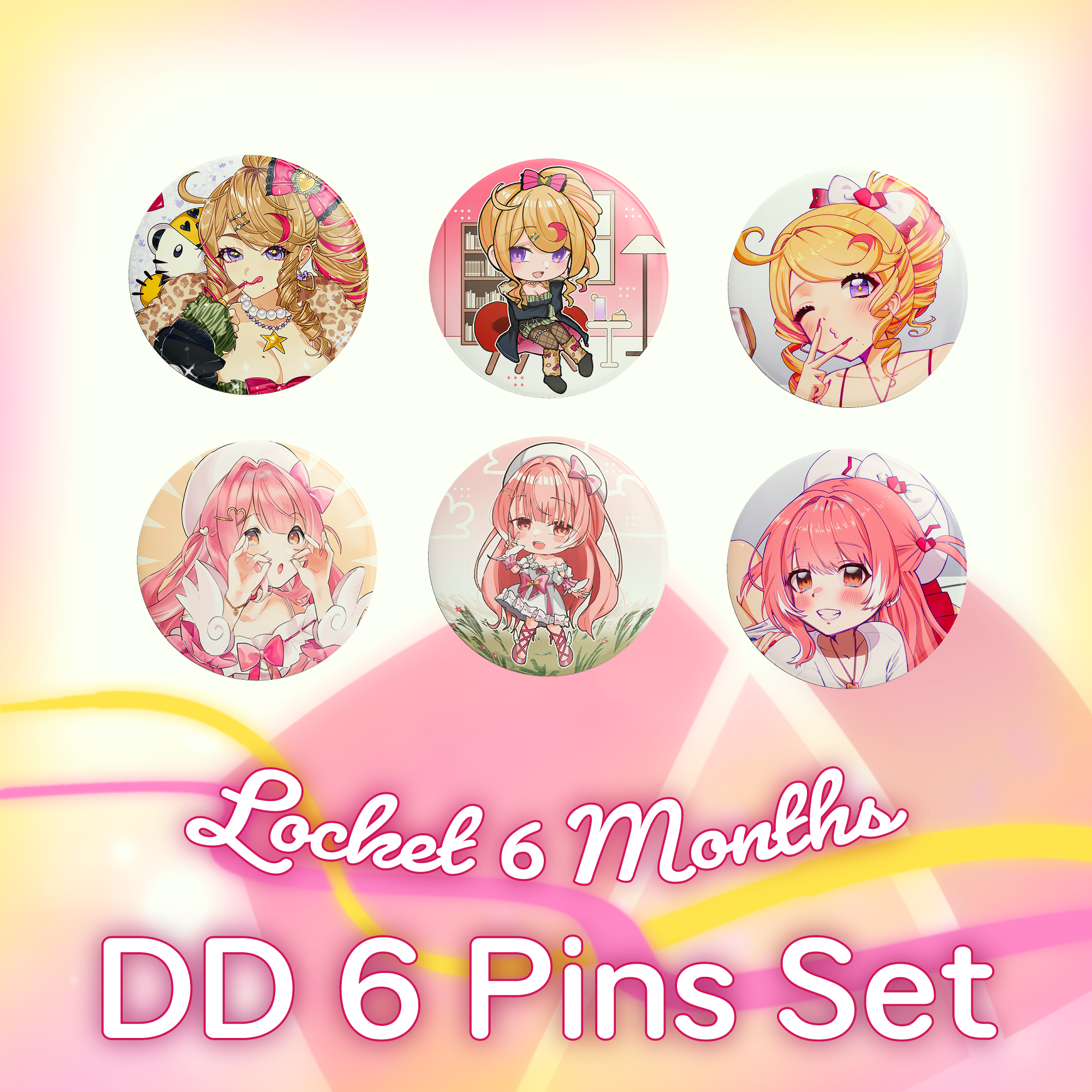LOCKET 6 Months Pin Set