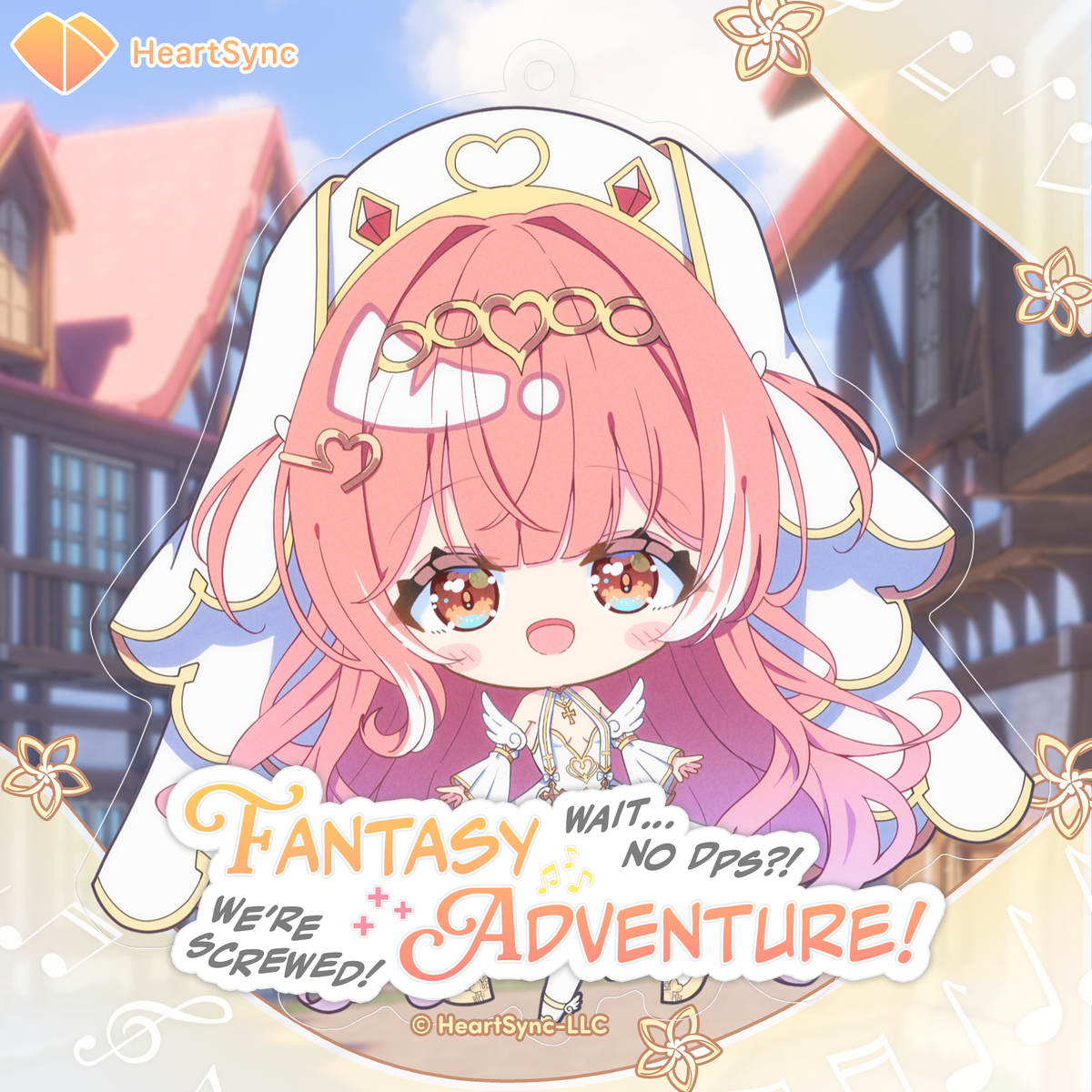 𝐹𝒶𝓃𝓉𝒶𝓈𝓎 𝒜𝒹𝓋𝑒𝓃𝓉𝓊𝓇𝑒: Wait, No DPS?! We’re Screwed! Cute Small Majestic Companion Kumu Cotton Epoxy Keychain [PRE-ORDER]