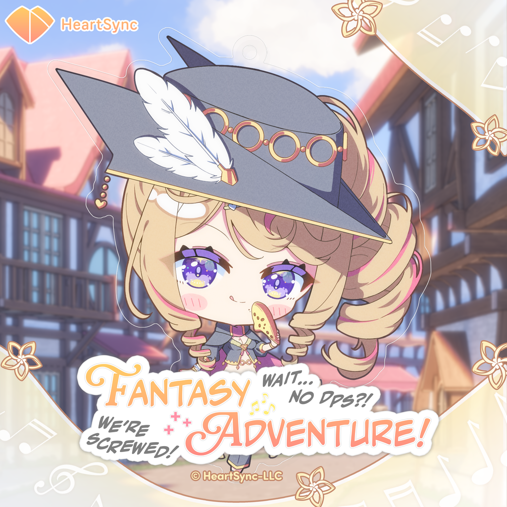 𝐹𝒶𝓃𝓉𝒶𝓈𝓎 𝒜𝒹𝓋𝑒𝓃𝓉𝓊𝓇𝑒: Wait, No DPS?! We’re Screwed! Cute Emotional Support Companion Siena Olena Epoxy Keychain [PRE-ORDER]