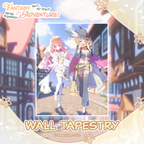 𝐹𝒶𝓃𝓉𝒶𝓈𝓎 𝒜𝒹𝓋𝑒𝓃𝓉𝓊𝓇𝑒: Wait, No DPS?! We’re Screwed! Duo Adventure Wall Tapestry [PRE-ORDER]